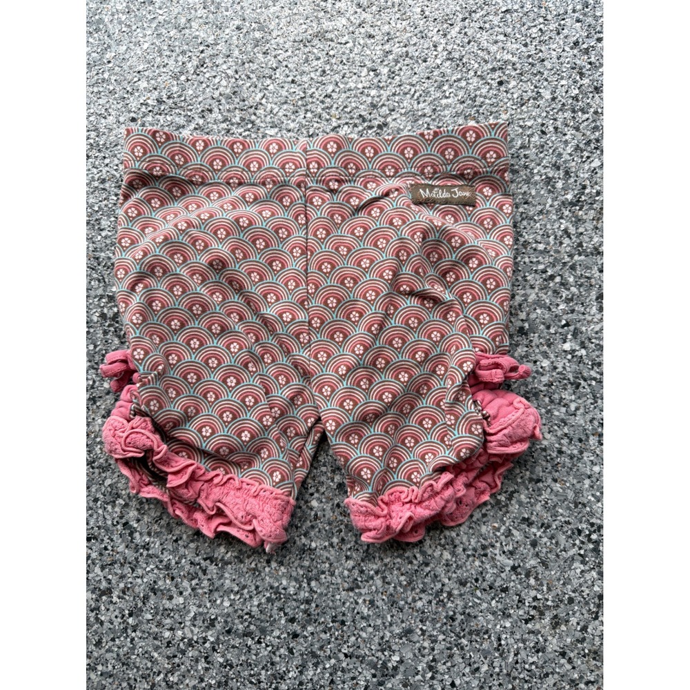Matilda Jane Enchanted Garden Lucille Shorties‎ Pink Brown Scalloped Ruffle  6